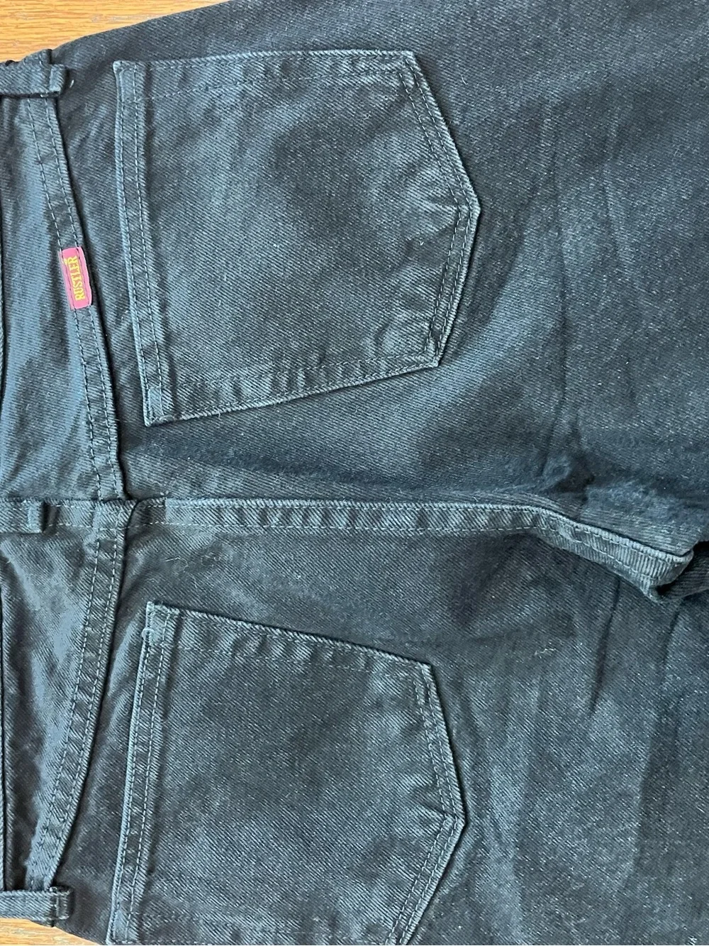 Rustler solid black denim jeans 30W by 32L